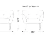 Схема розкладання Нью-Йорк Крісло